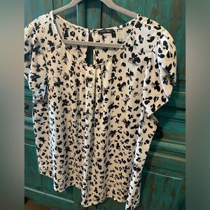 Animal print blouse